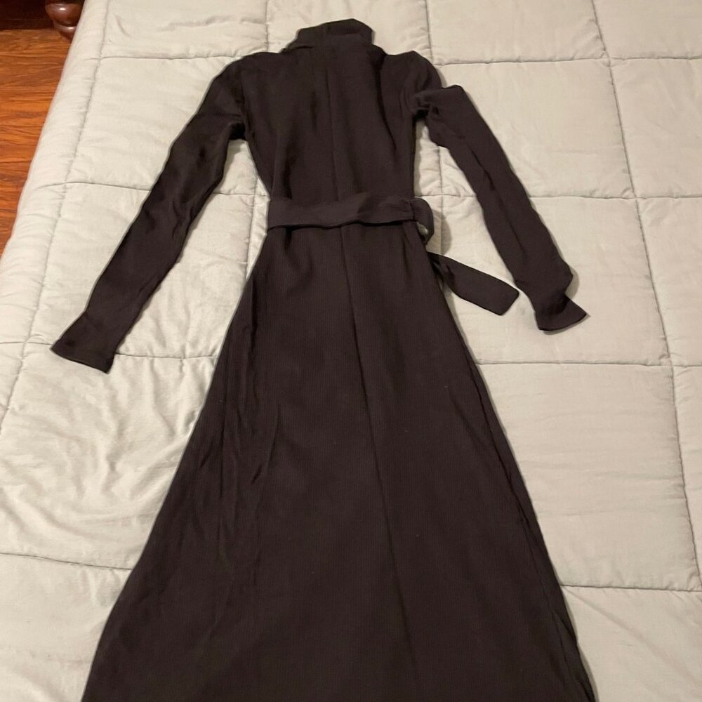 Aritzia stretchy turtleneck sweater dress with belt